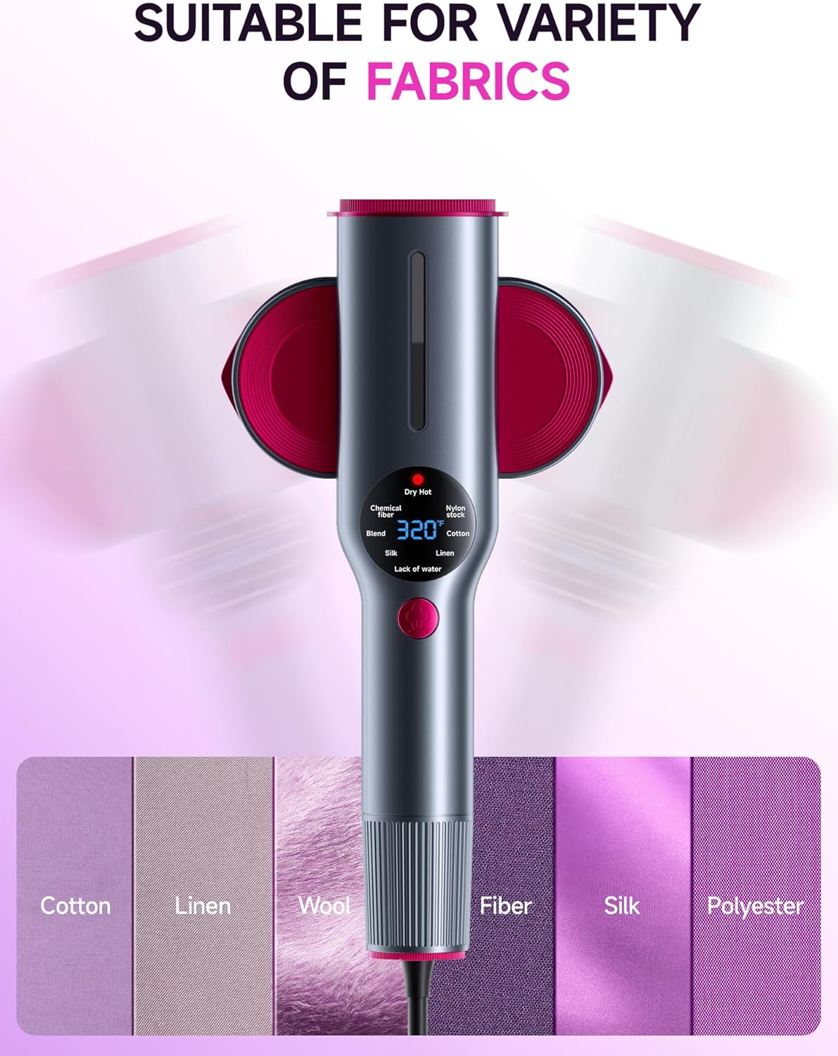 2-in-1 Handheld Garment Steamer & Iron