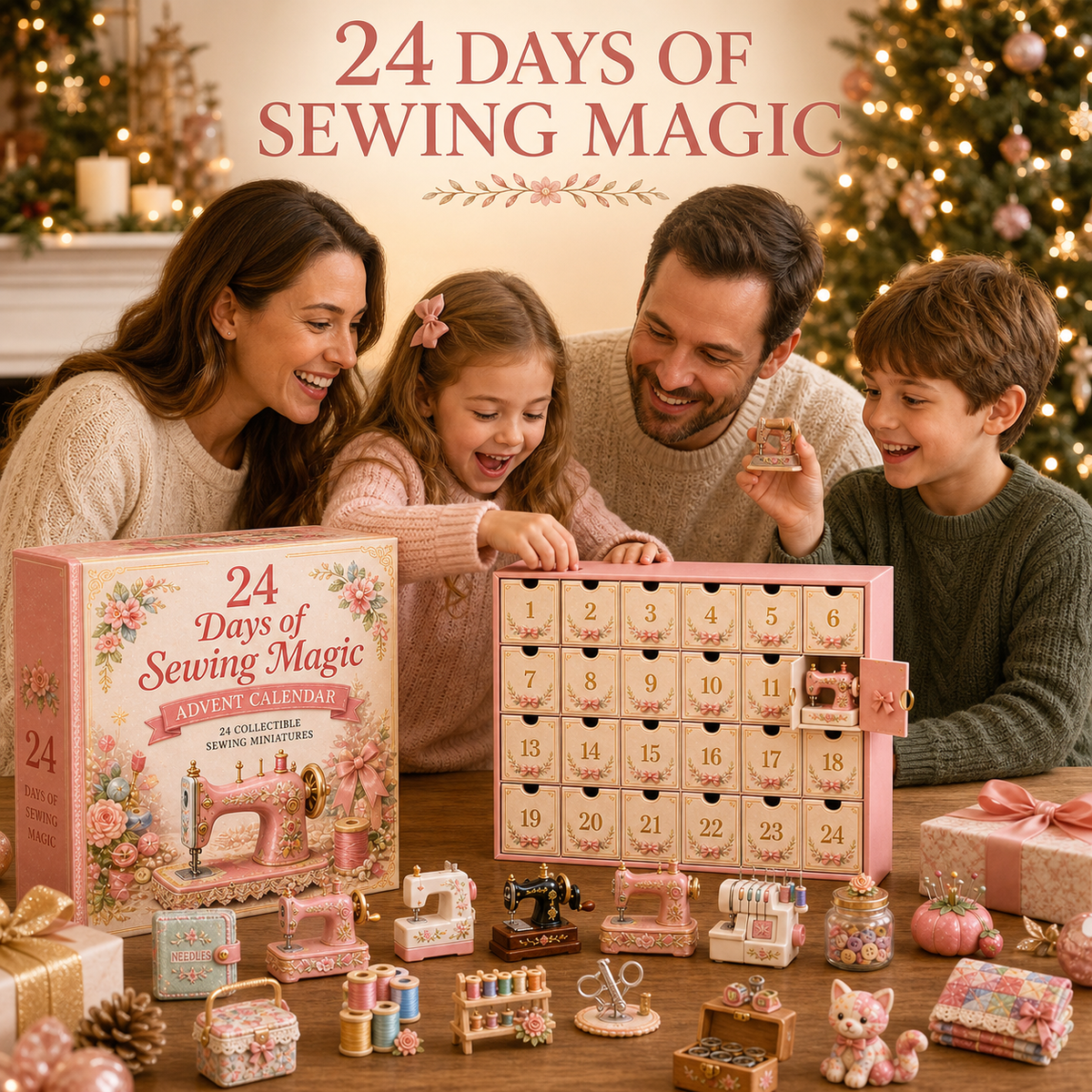 24-Day Sewing Miniatures Advent Calendar