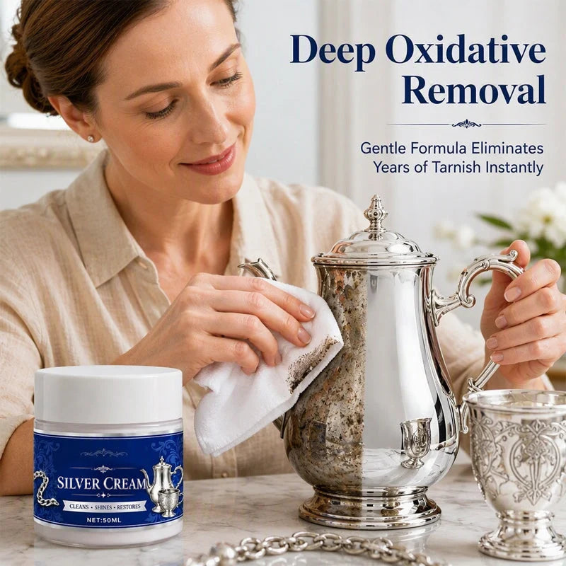Silver Cleaning & Polishing Cream — Two 50 ml Jars