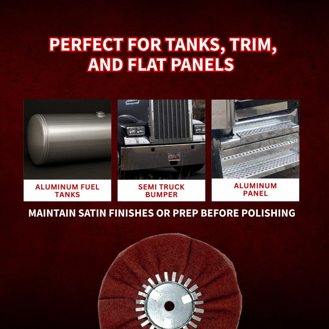 Satin Airway Buffing Wheels — Ultra-Fine & Very Fine Metal Finishing