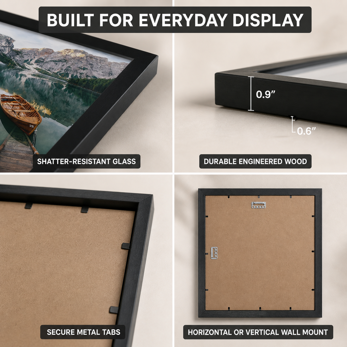 Assorted-Color Gallery Wall Picture Frame Sets