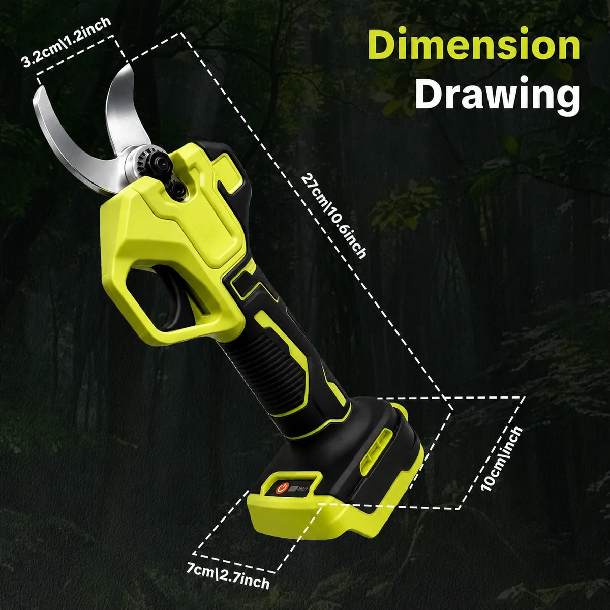 Cordless Electric Pruning Shears – 1.25