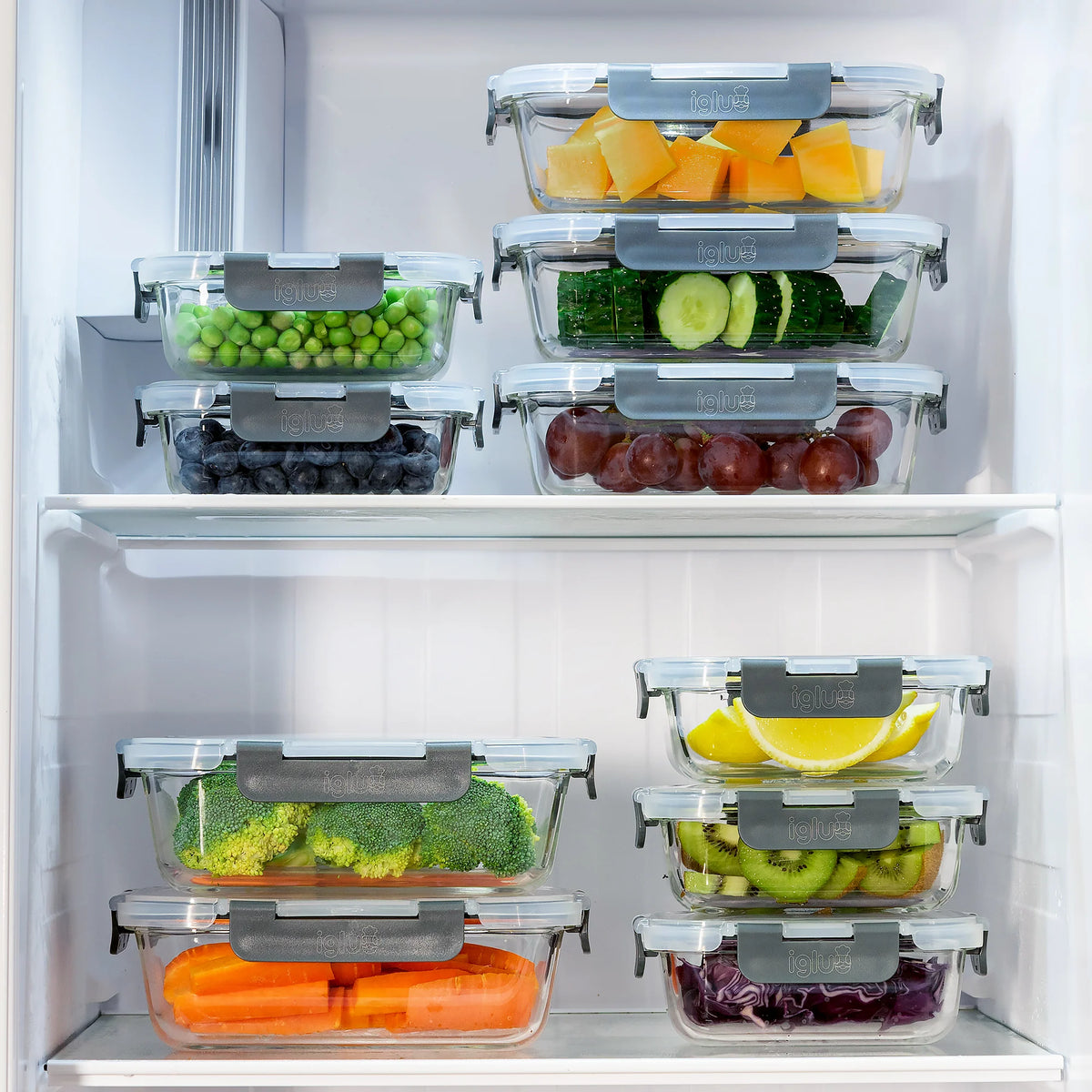 10-Piece Glass Food Storage Set