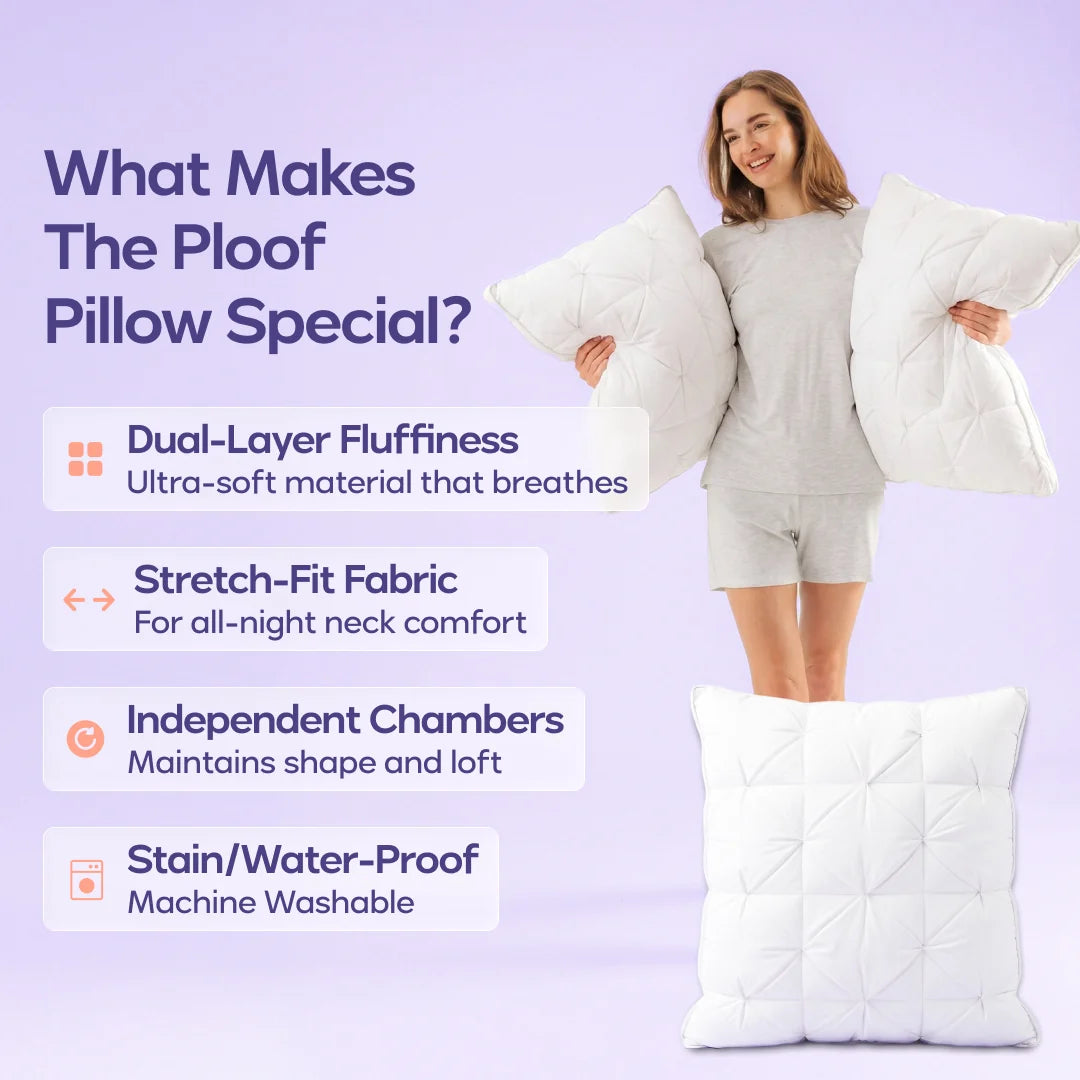 Dual-Layer Fluffy Pillow
