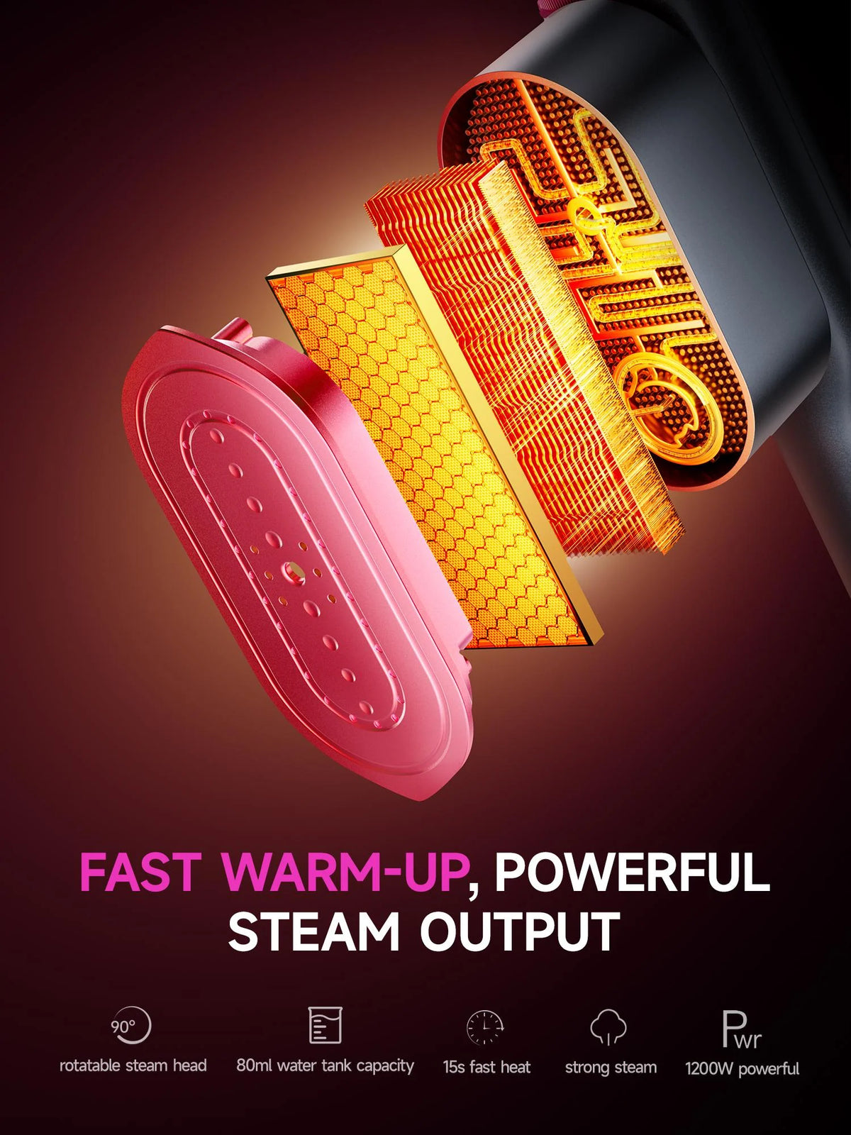 2-in-1 Handheld Garment Steamer & Iron