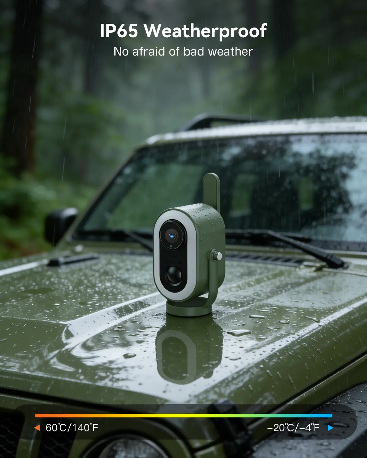 4G LTE Camping Camera — 2K HD, 6000mAh & Magnetic Mount