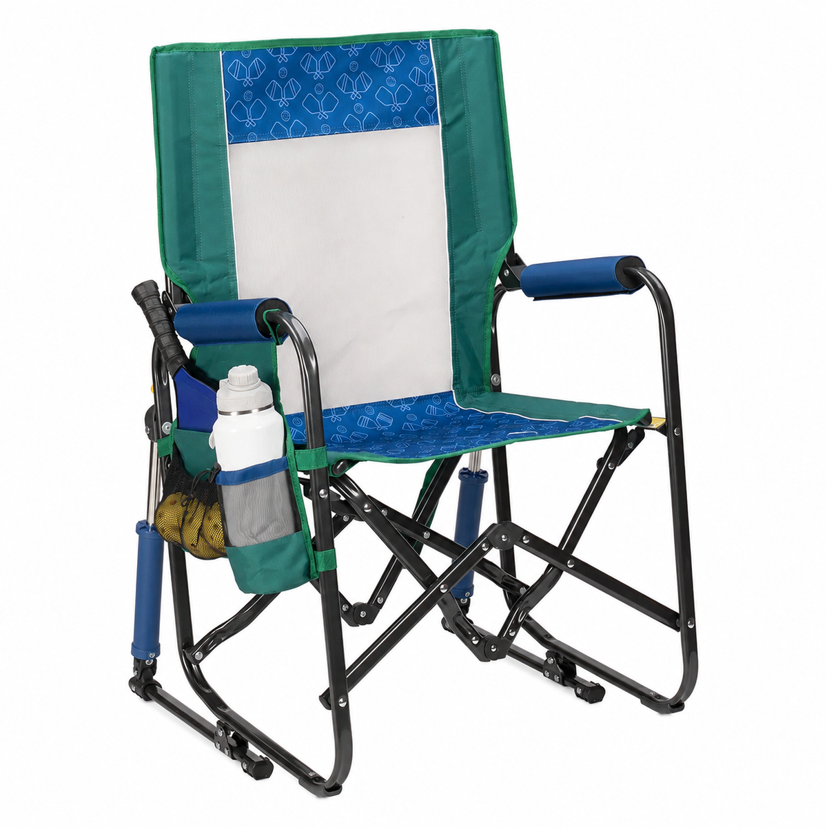 Compact Stowaway Rocking Chair — Portable Fold-Flat Outdoor Chair