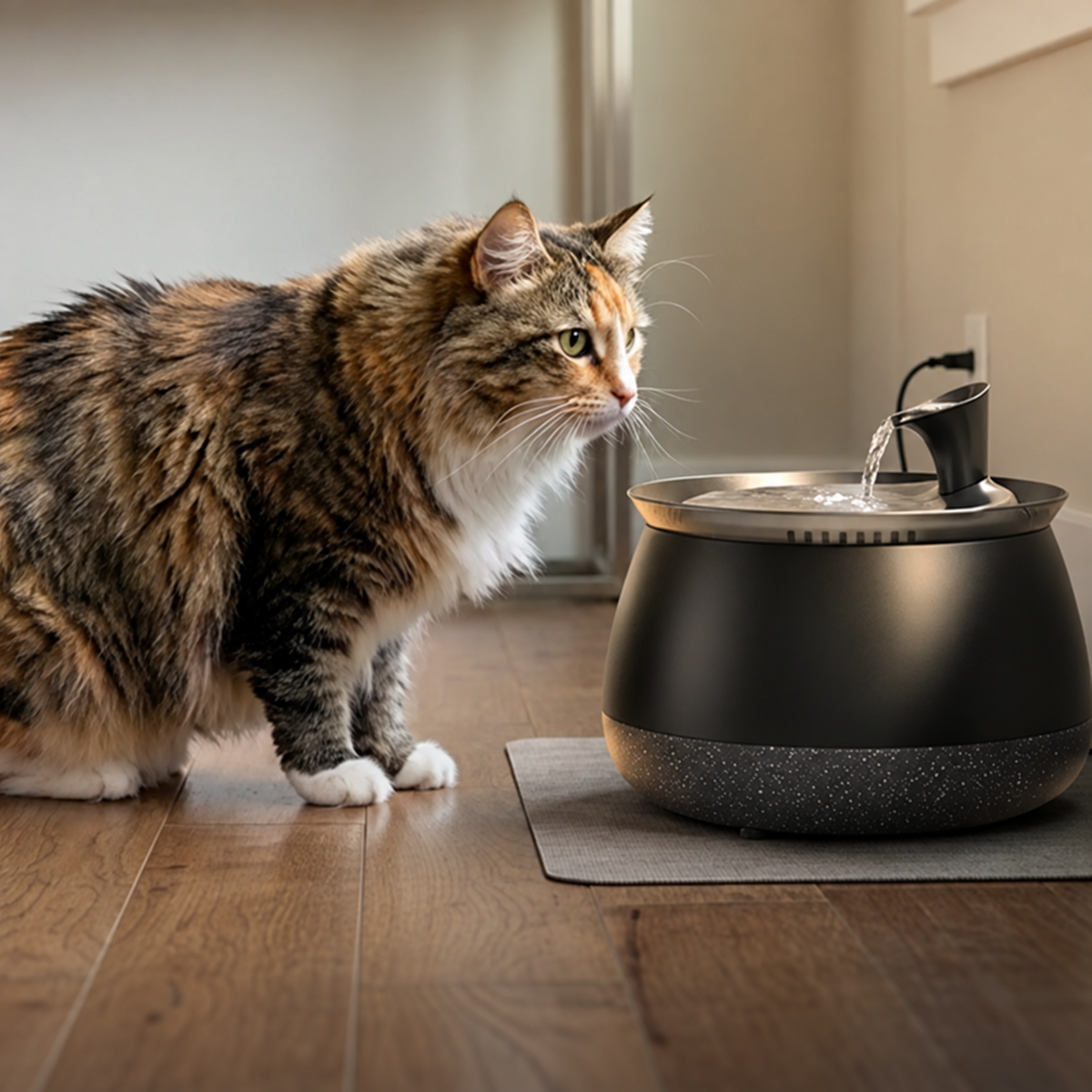 2.7L Cat Water Fountain — Quiet Filtered Flow & Easy-Clean Design
