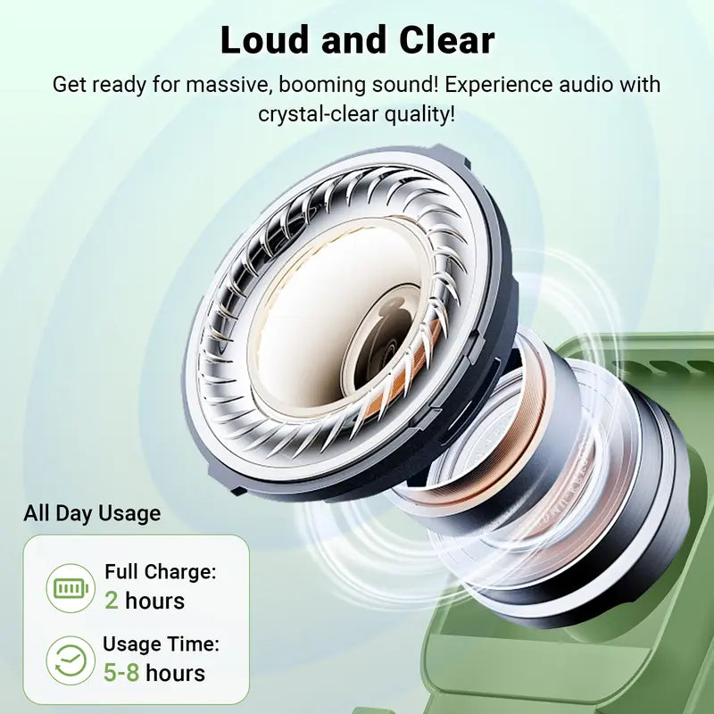Wireless Charging Induction & Bluetooth Speaker Stand — 3500mAh Battery & RGB Light