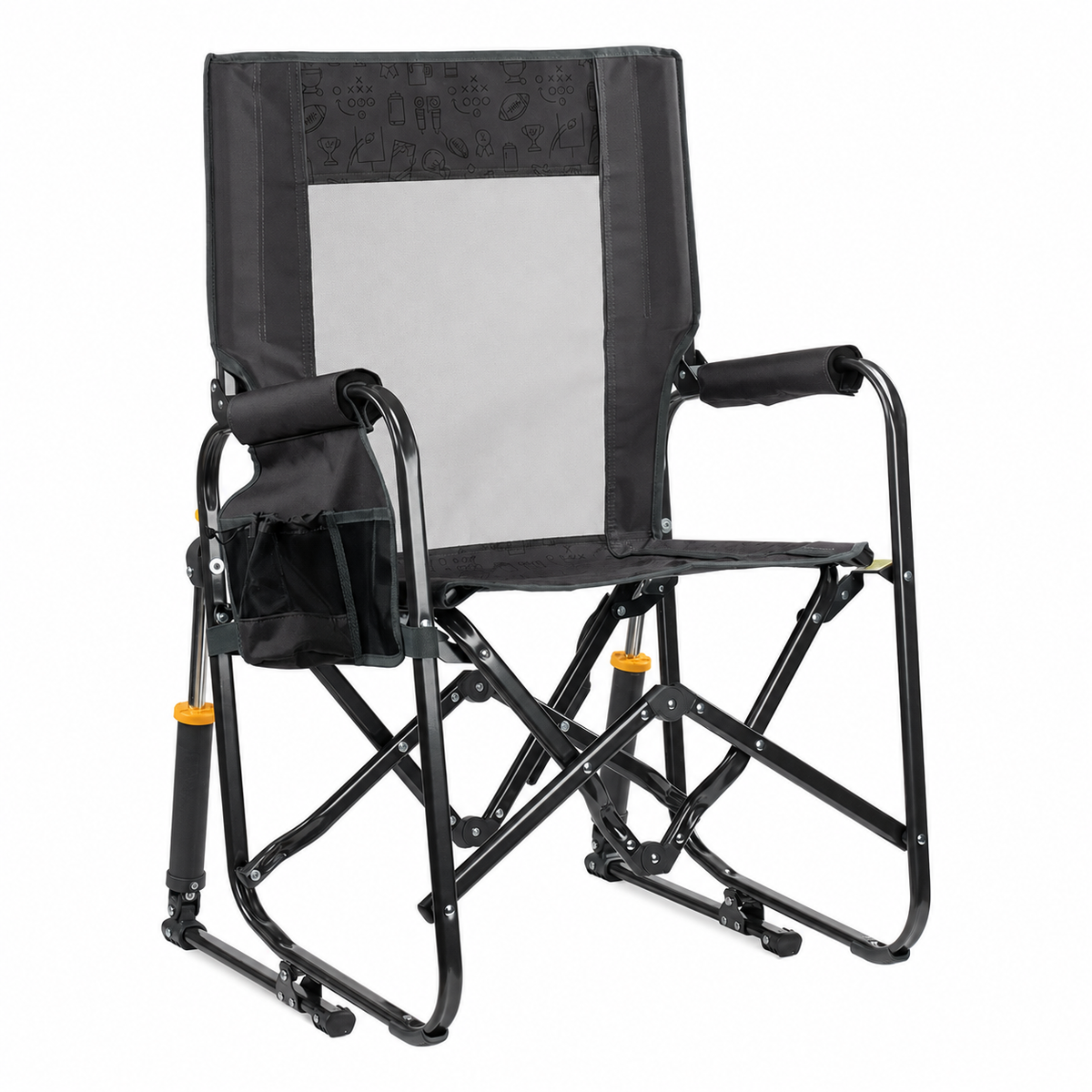 Compact Stowaway Rocking Chair — Portable Fold-Flat Outdoor Chair