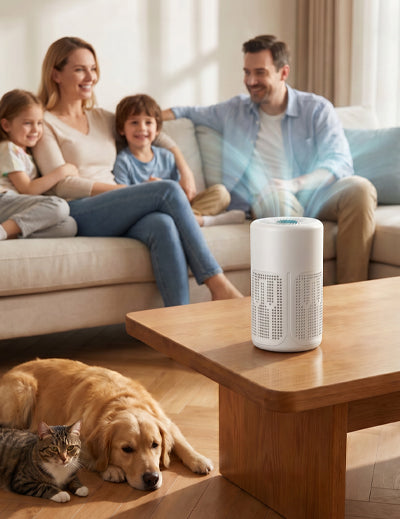 Compact USB Air Purifier with Filter & Aroma Tablets