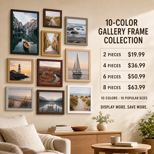 Assorted-Color Gallery Wall Picture Frame Sets