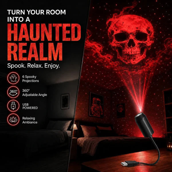 USB Scene Projector — Holiday, Galaxy & Nature Themes