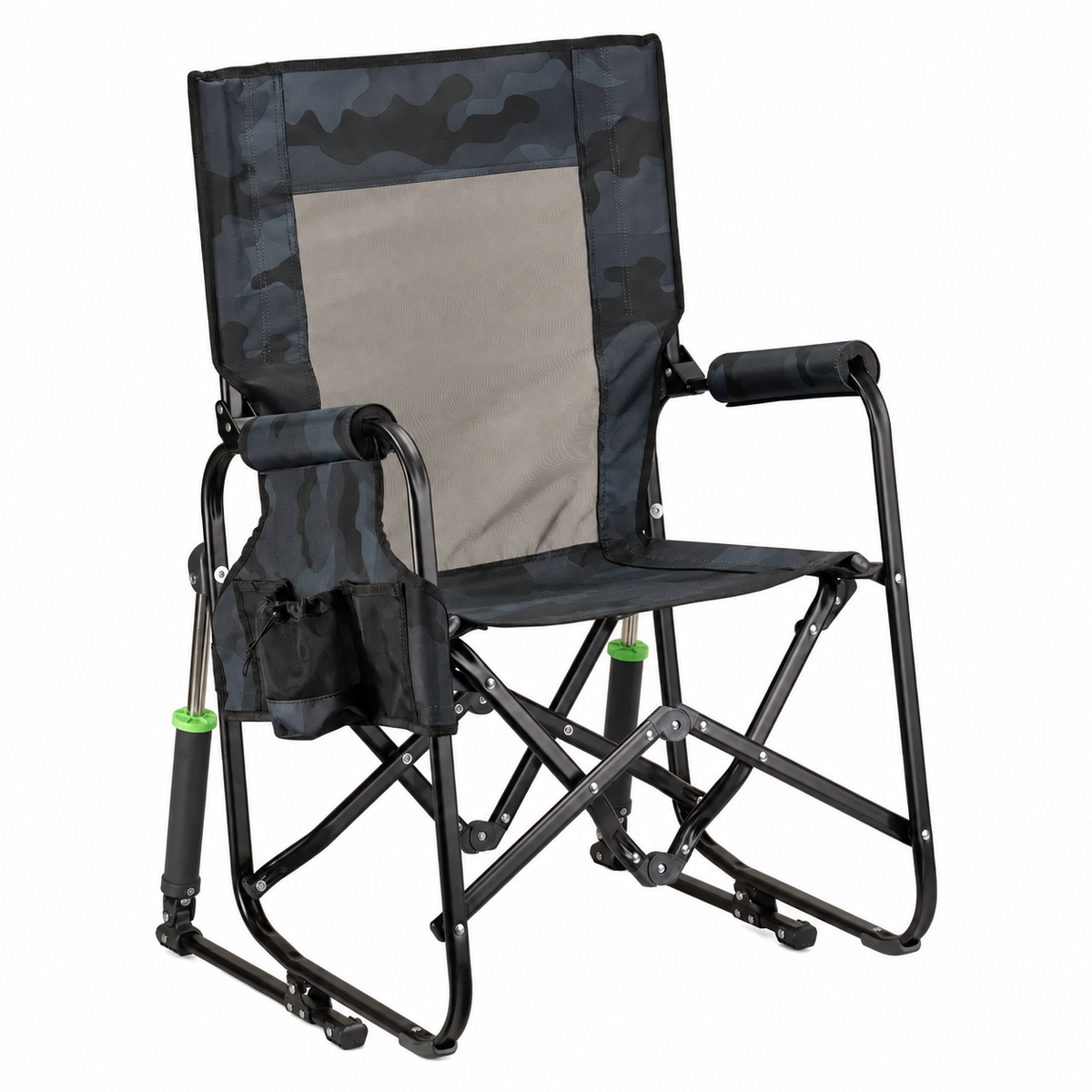 Compact Stowaway Rocking Chair — Portable Fold-Flat Outdoor Chair