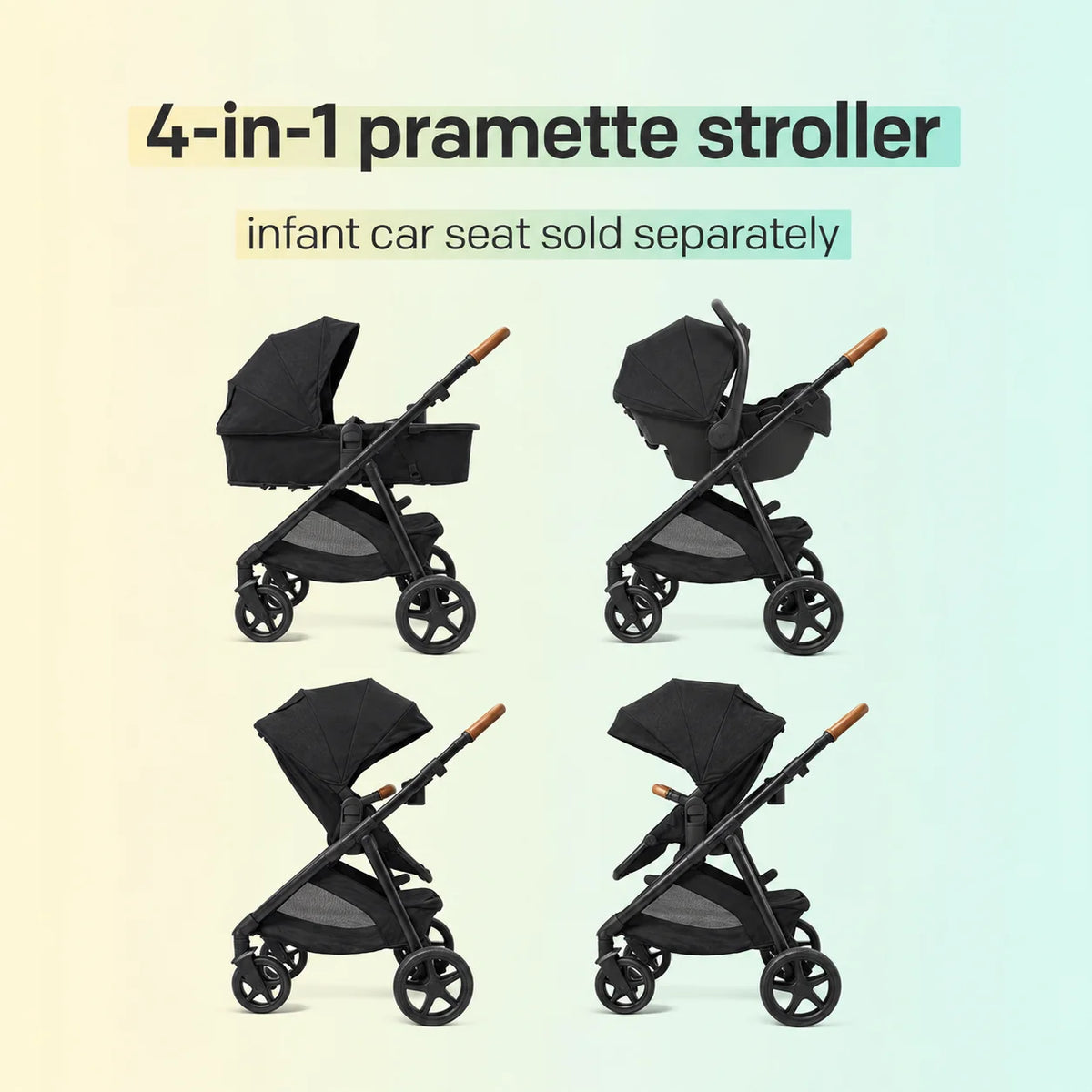 4-in-1 Convertible Baby Travel System Stroller